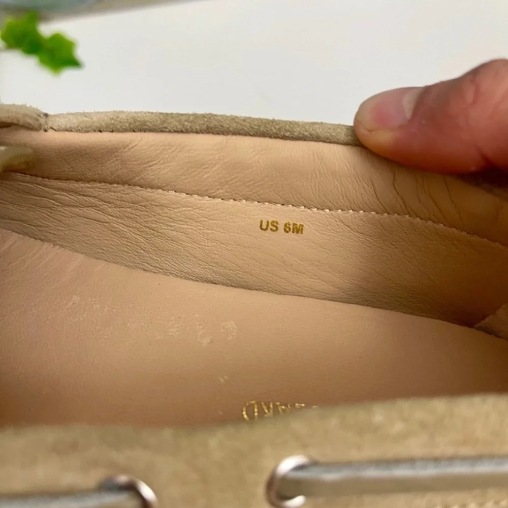 New Veronica Beard Jia Boater Flats in Sand Size 6 - Picture 12 of 14